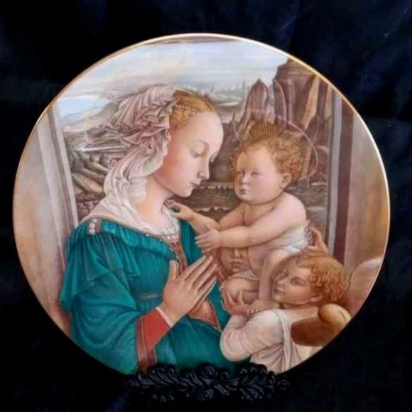 MADONNA & CHILD PLATE BY FRA FILLIPPO LIPPI 1978 LIMITED EDITION #967/5000 - Picture 1 of 5